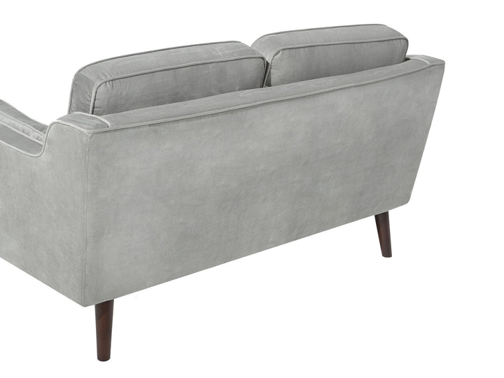 Lokka 2 Seater Velvet Sofa Light Grey