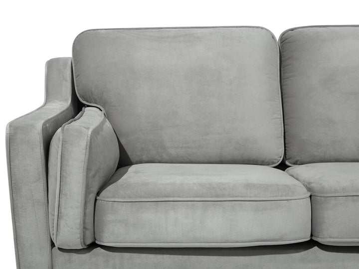 Lokka 2 Seater Velvet Sofa Light Grey