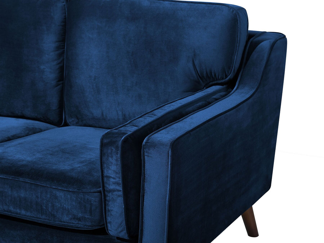 Lokka 2 Seater Velvet Sofa Navy Blue