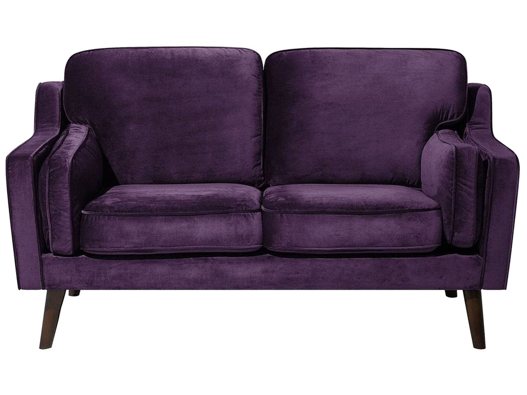 Lokka 2 Seater Velvet Sofa Purple