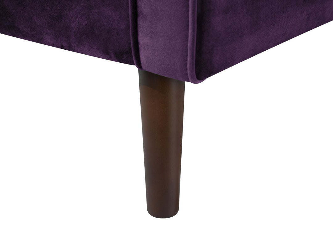 Lokka 2 Seater Velvet Sofa Purple