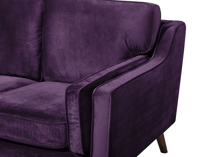 Lokka 2 Seater Velvet Sofa Purple