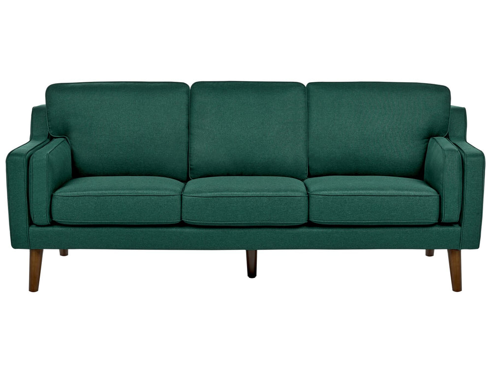 Lokka 3 Seater Fabric Sofa Dark Green