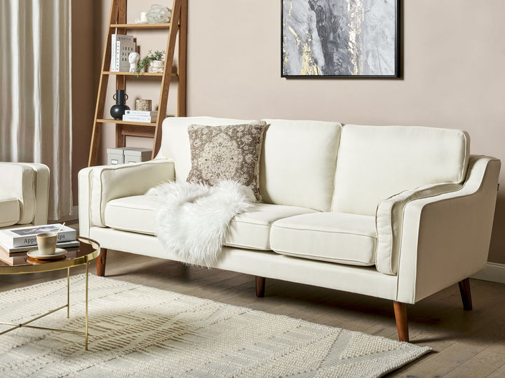 Lokka 3 Seater Fabric Sofa Off-White