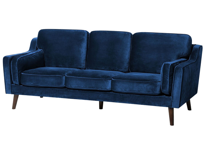 Lokka 3 Seater Velvet Sofa Blue