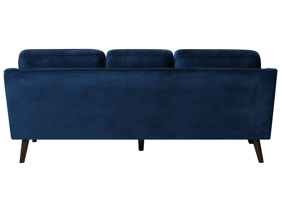 Lokka 3 Seater Velvet Sofa Blue