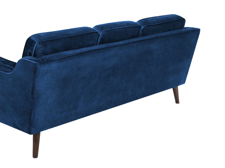 Lokka 3 Seater Velvet Sofa Blue