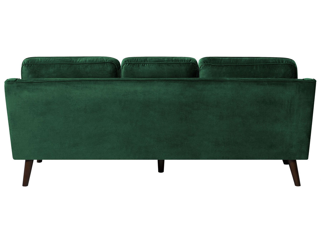 Lokka 3 Seater Velvet Sofa Green