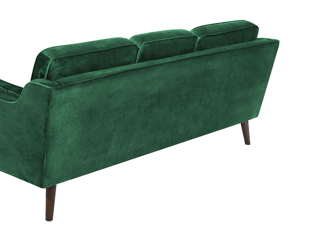 Lokka 3 Seater Velvet Sofa Green