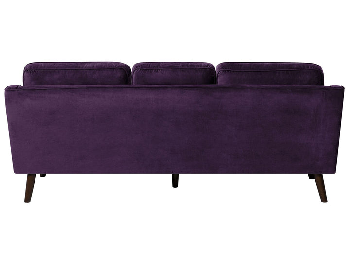 Lokka 3 Seater Velvet Sofa Purple