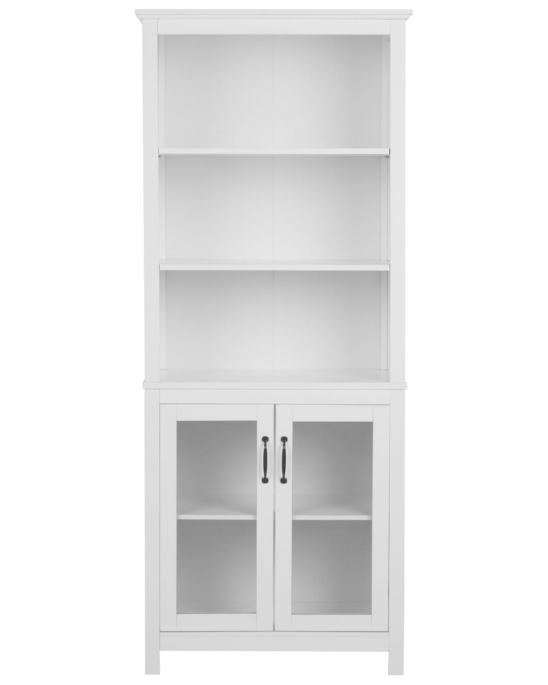 Frihart Display Cabinet with Glass Doors White