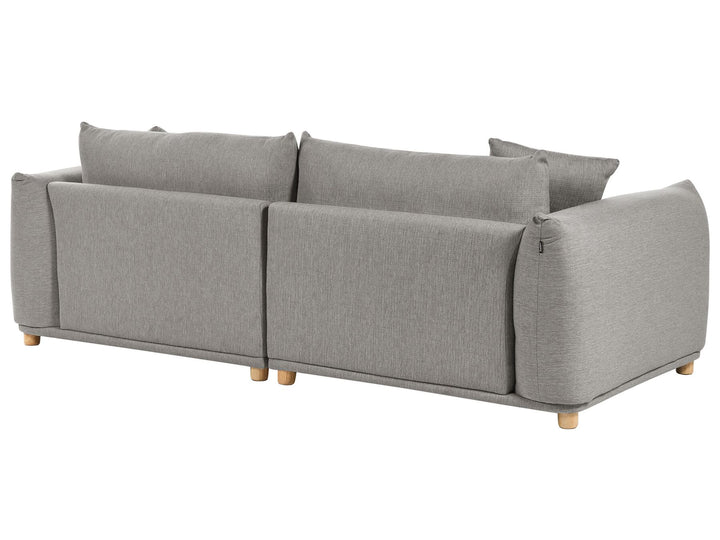 Luvos 3 Seater Fabric Sofa Light Grey