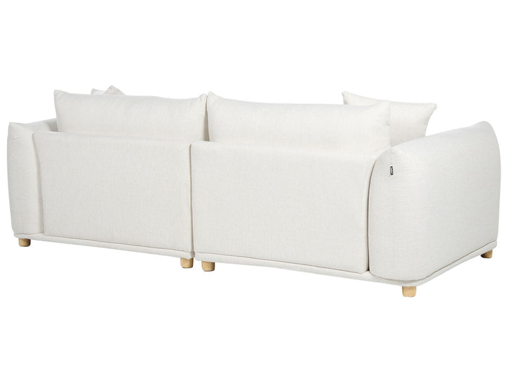 Luvos 3 Seater Fabric Sofa Off-White