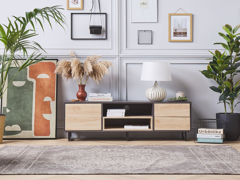 TV Stand Brown/ Black MAINE