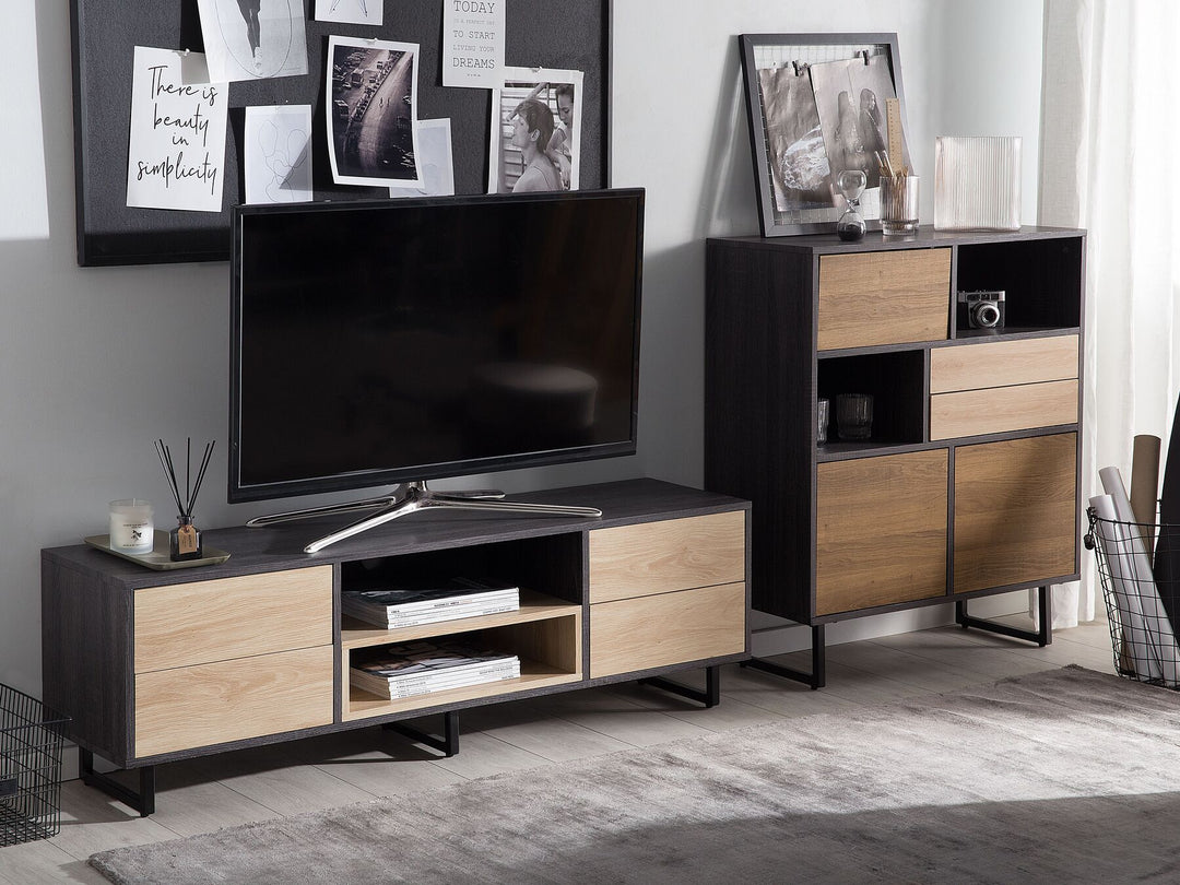TV Stand Brown/ Black Bulhary