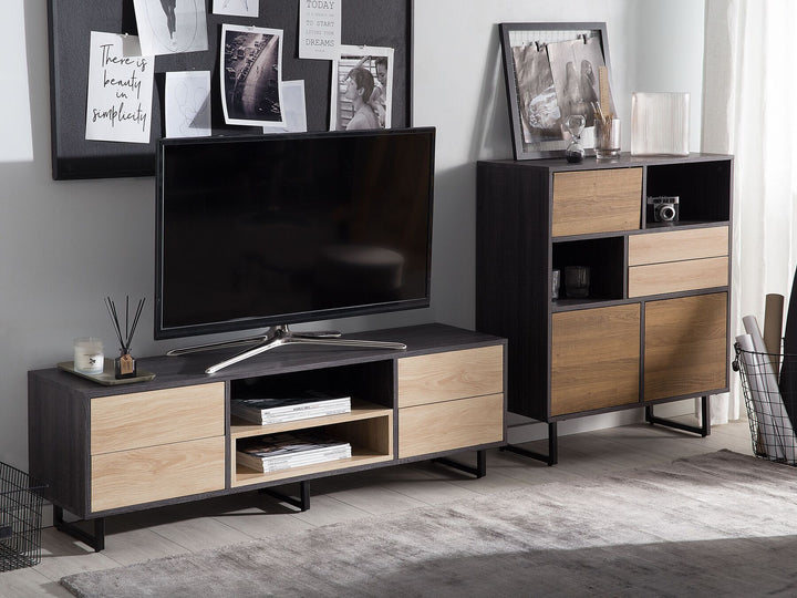 TV Stand Brown/ Black Bulhary