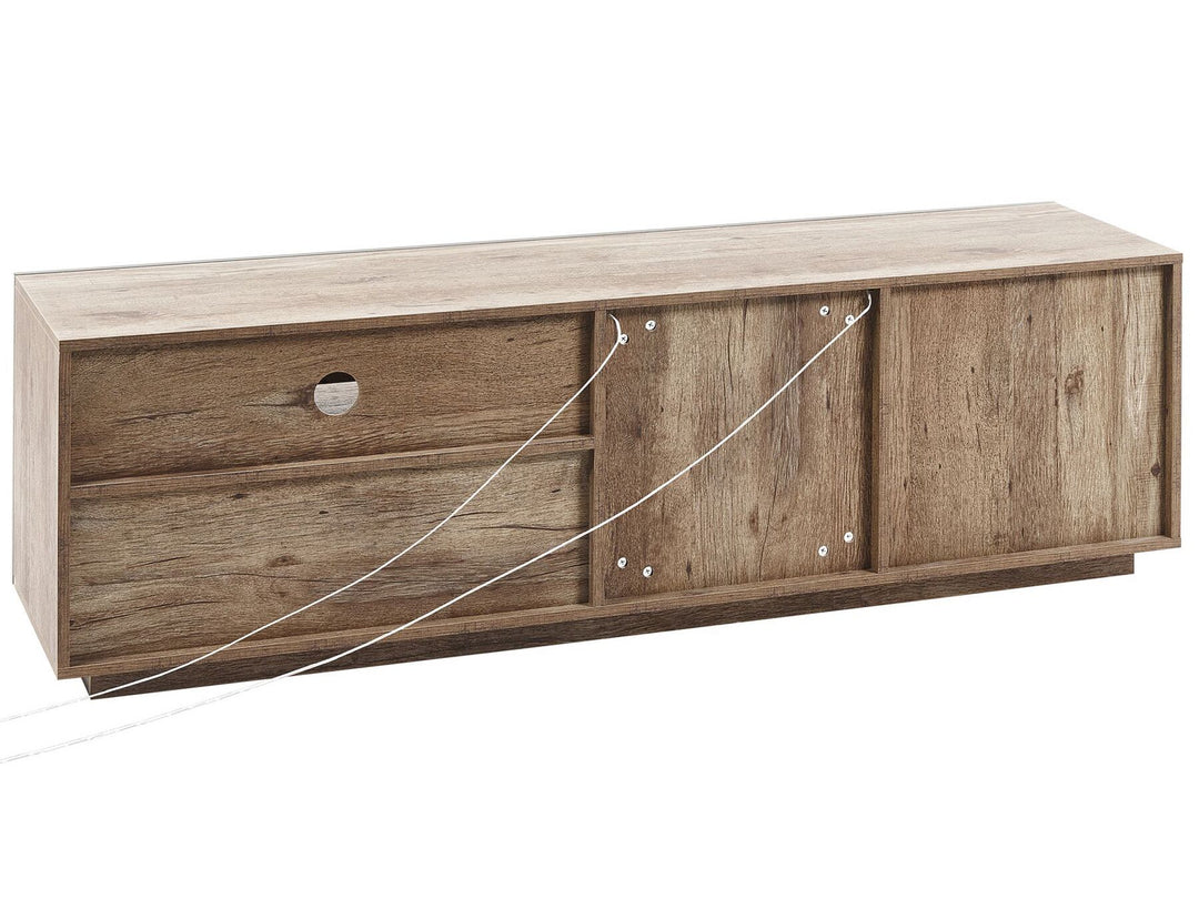 TV Stand Brown/ Black Jerred