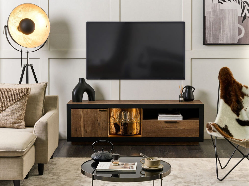 TV Stand Brown/ Black JERRED