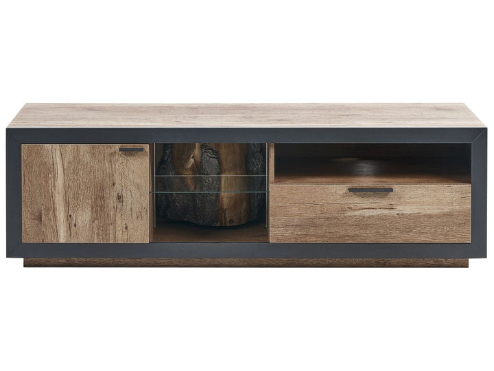 TV Stand Brown/ Black Jerred