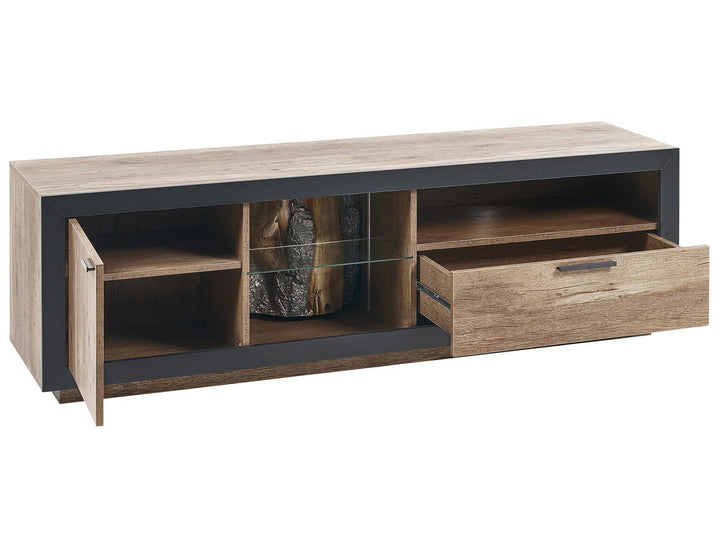 TV Stand Brown/ Black Jerred