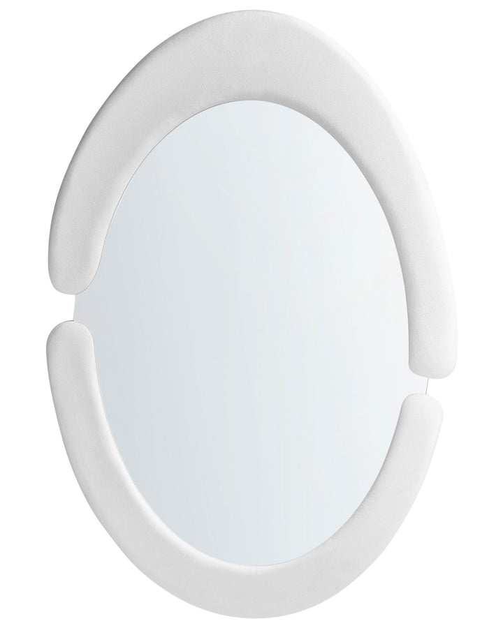 Massay Wall Mirror Velvet White