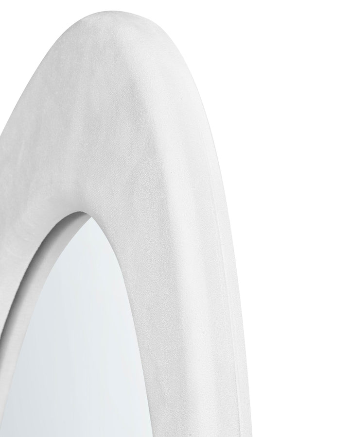 Massay Wall Mirror Velvet White