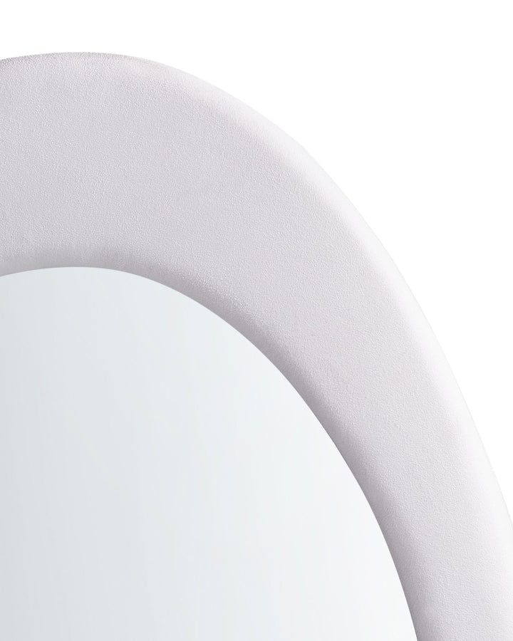 Massay Wall Mirror Velvet White