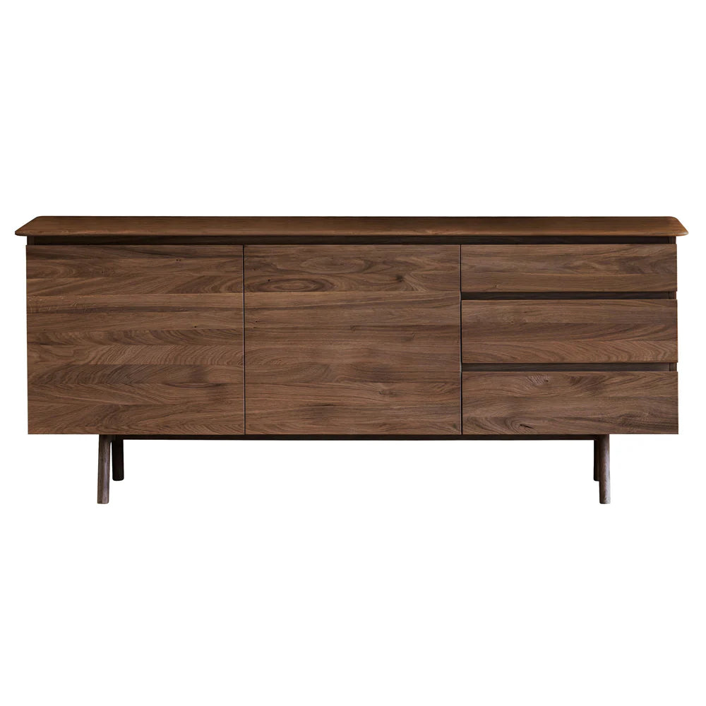 Madrid 2 Door 3 Drawer Sideboard In Walnut