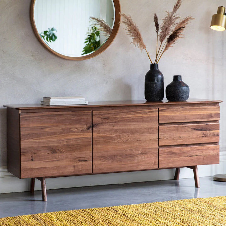 Madrid 2 Door 3 Drawer Sideboard In Walnut