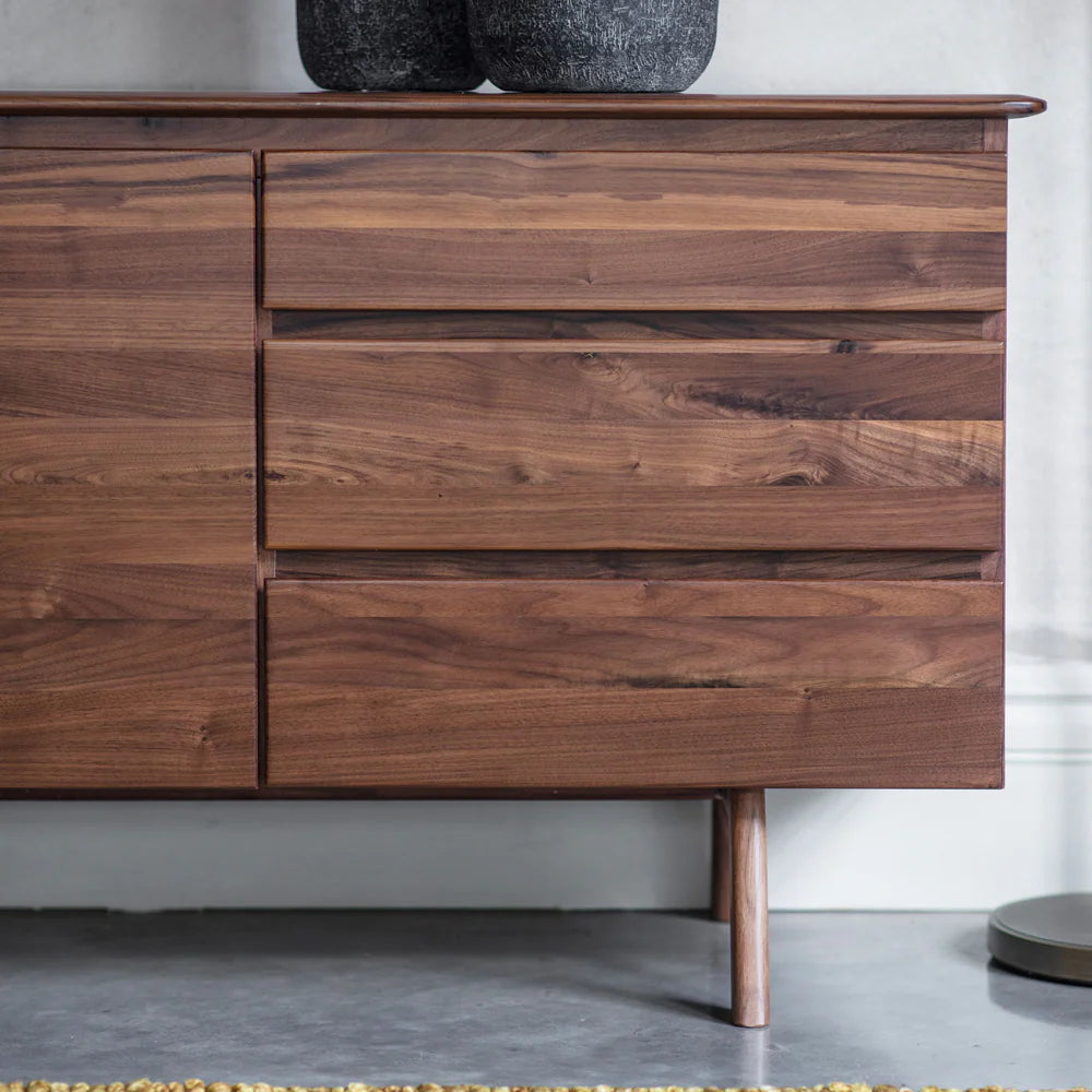 Madrid 2 Door 3 Drawer Sideboard In Walnut