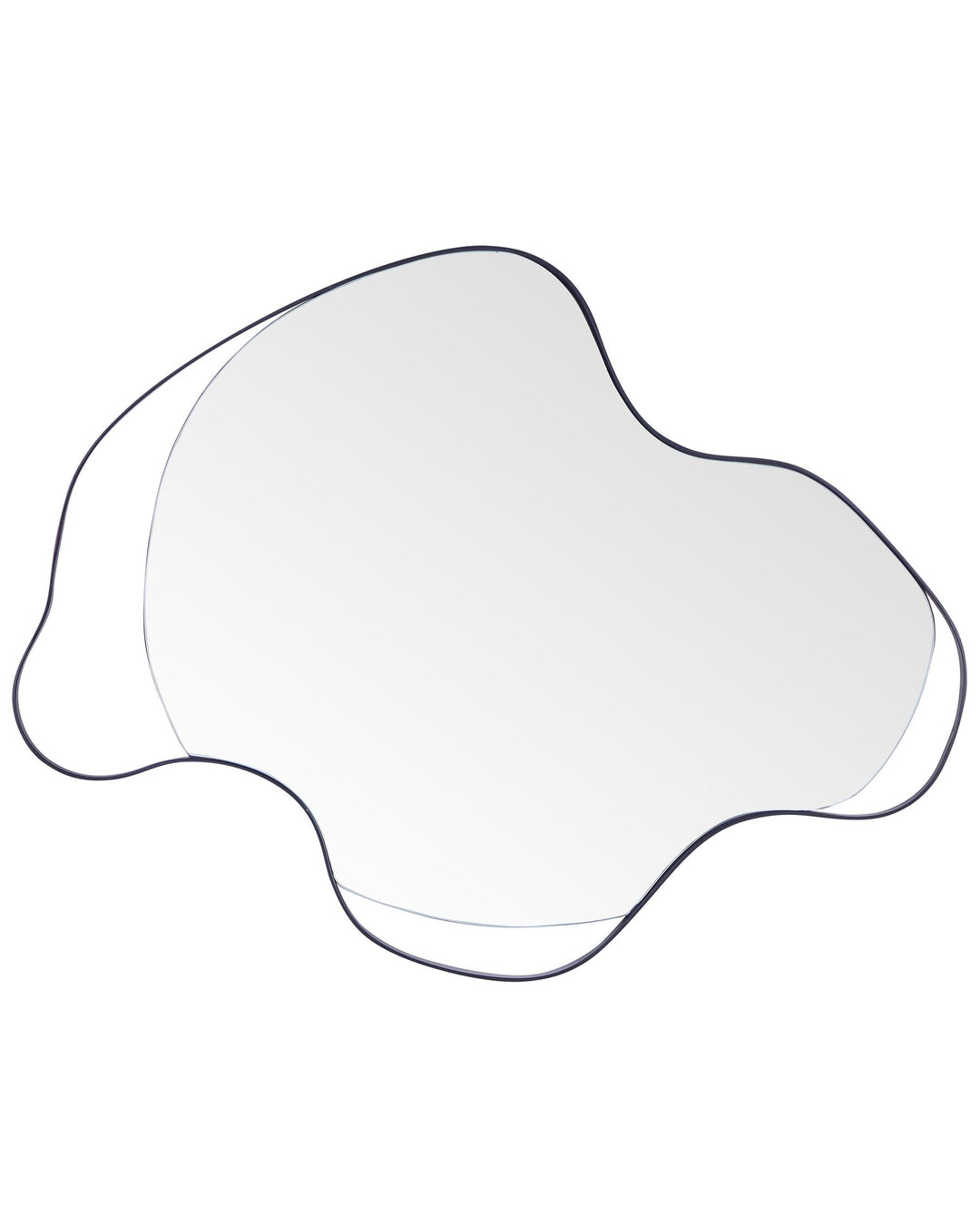 Melun Wall Mirror Metal Black