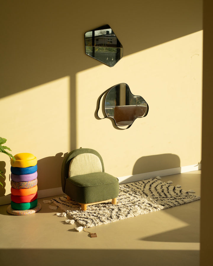 Melun Wall Mirror Metal Black