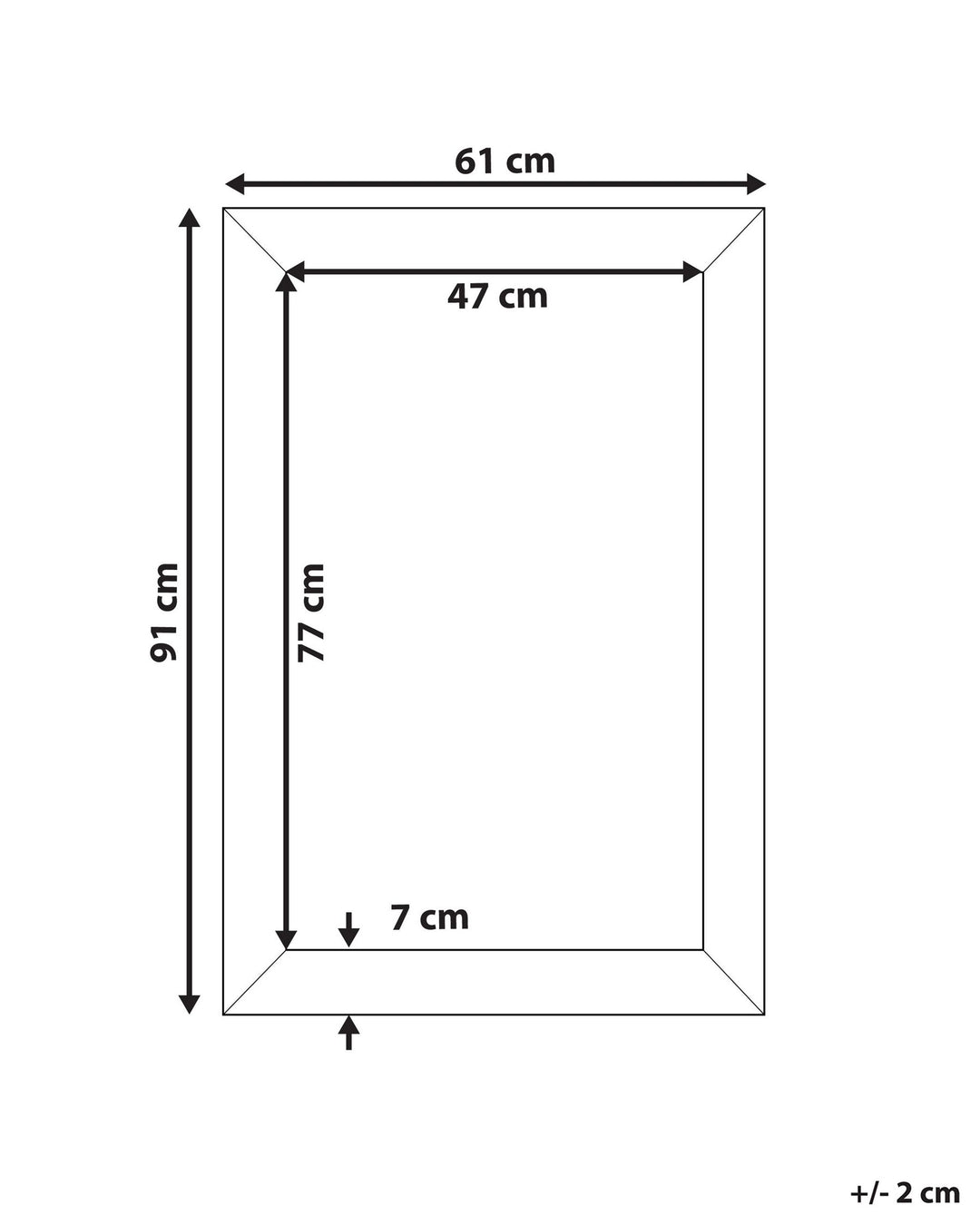Mervent Wall Mirror Silver