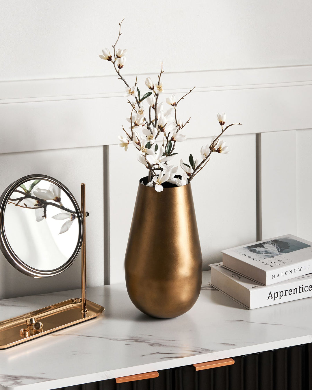 Katchal Flower Vase 28 cm Gold