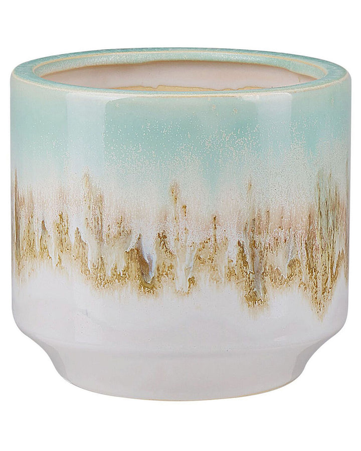 Cyme Flower Vase Stoneware 15 cm Mint Green