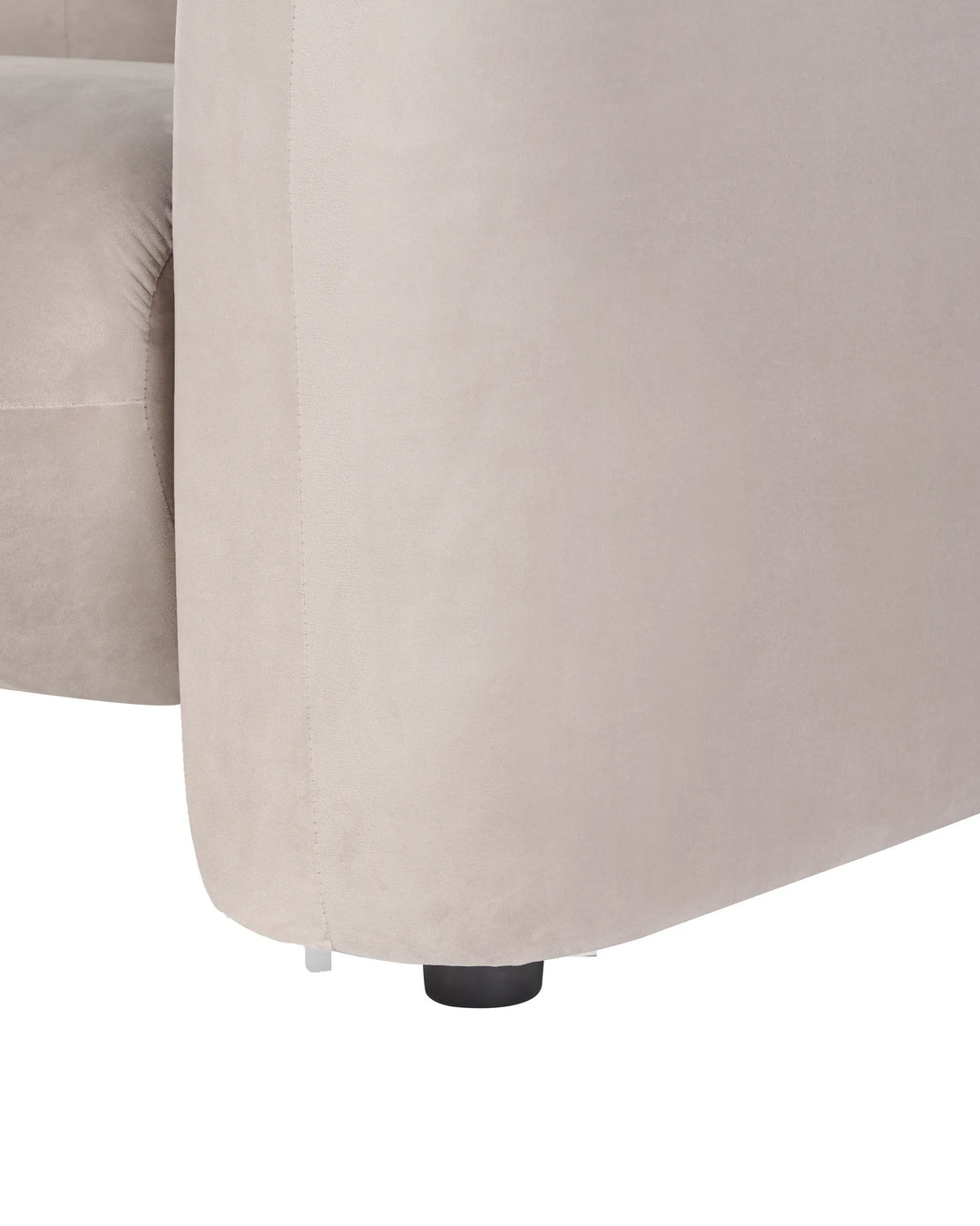Armchair Velvet Taupe Kalyvakia