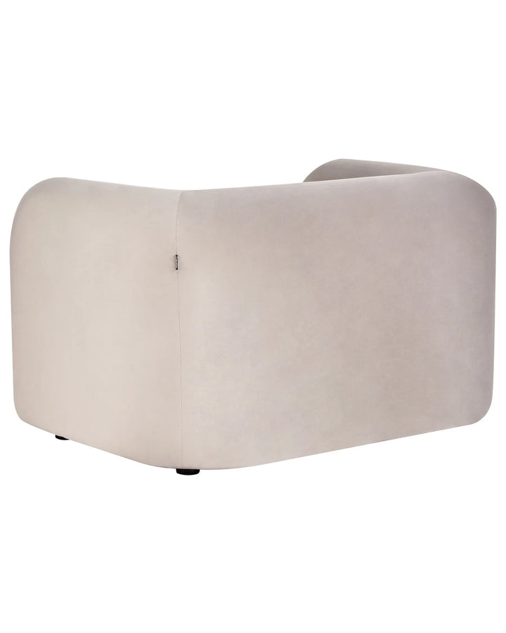 Armchair Velvet Taupe Kalyvakia