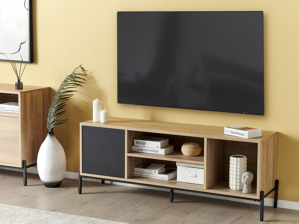 TV Stand Brown/ Black MOINES