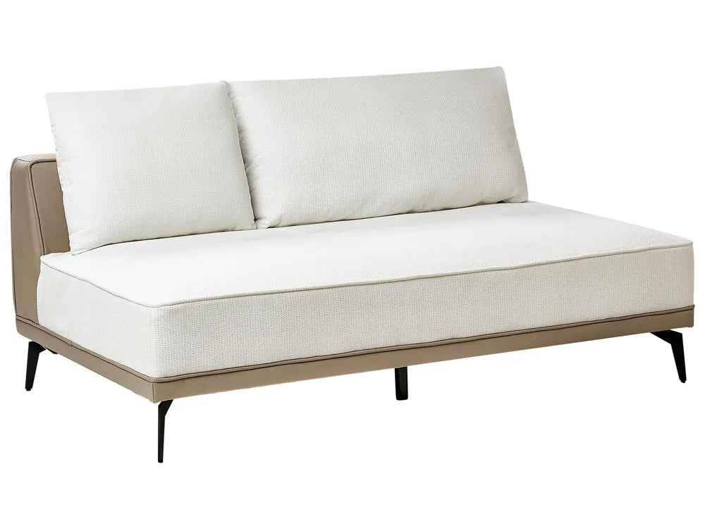 Corner Sofa 3 Seater Fabric Off-White Right Hand Michelyn