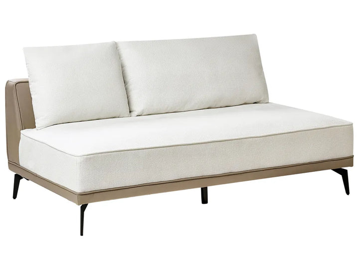 Corner Sofa 3 Seater Fabric Off-White Right Hand Michelyn