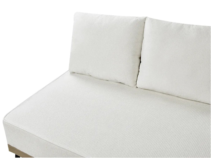 Corner Sofa 3 Seater Fabric Off-White Right Hand Michelyn