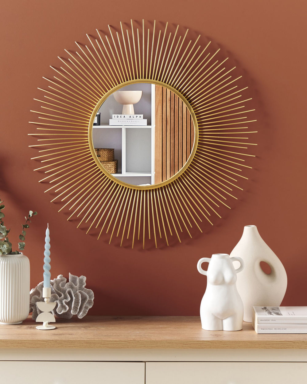 Cilly Wall Mirror Metal Gold