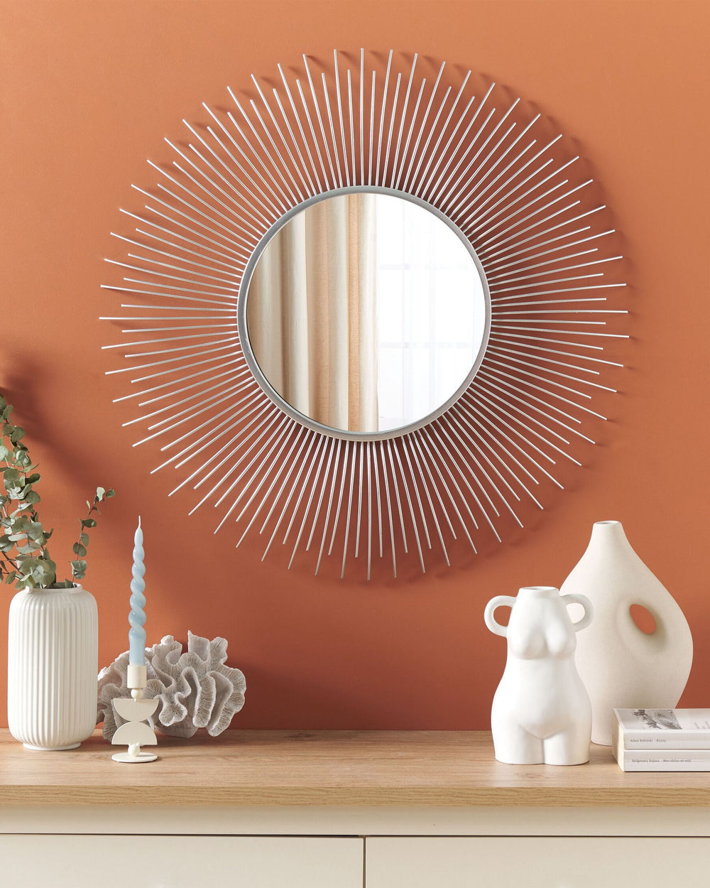 Cilly Wall Mirror Metal Silver