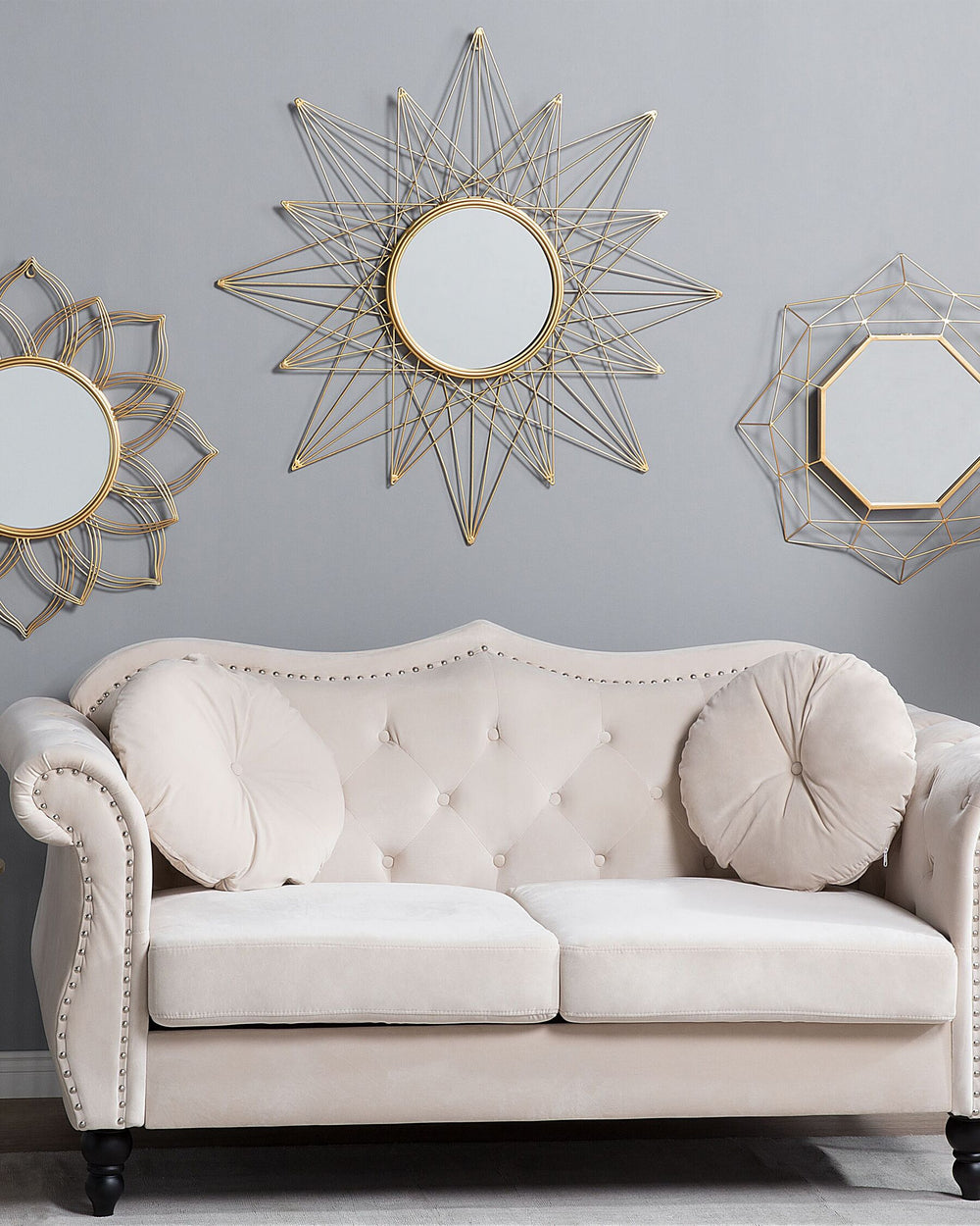 Milly Wall Mirror Metal Gold