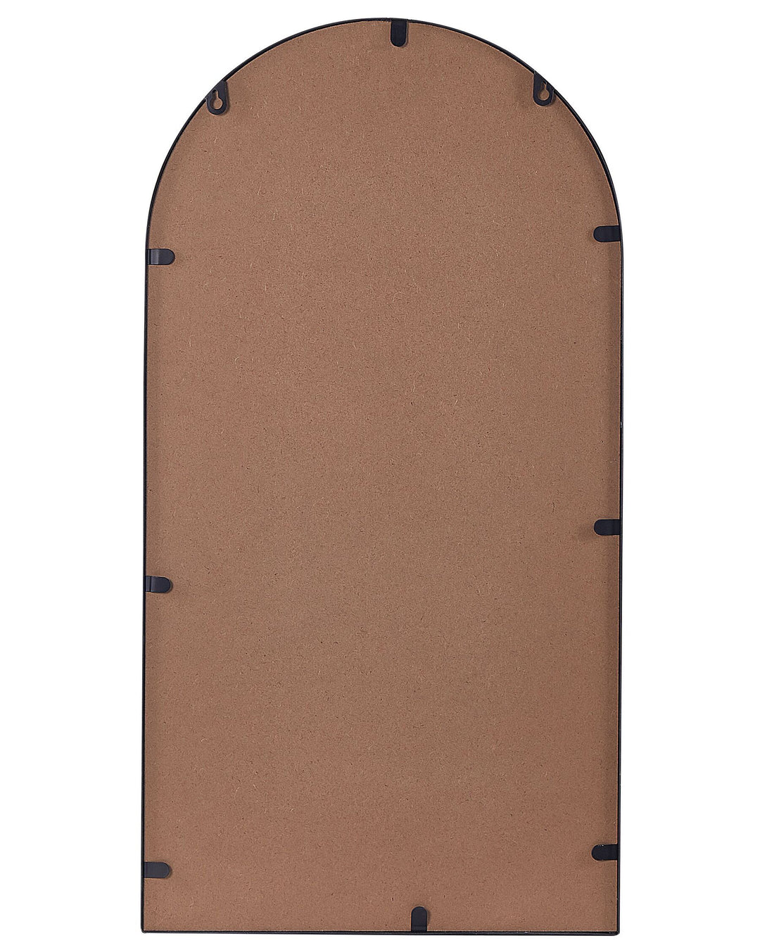 Domme Wall Mirror with Shelf Metal Black