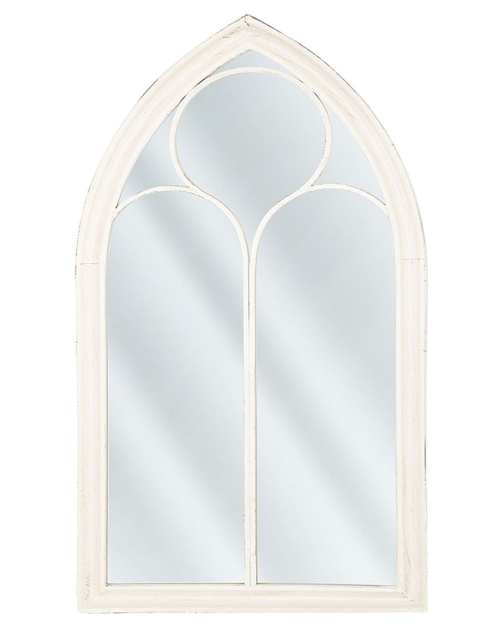 Trelly Wall Mirror Metal White