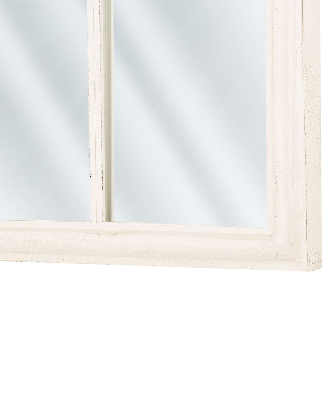 Trelly Wall Mirror Metal White