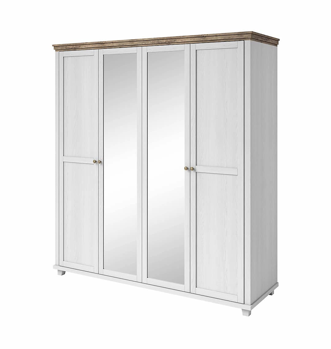 Evora 20 Hinged Wardrobe - Abisko Ash & Oak Lefkas Fusion