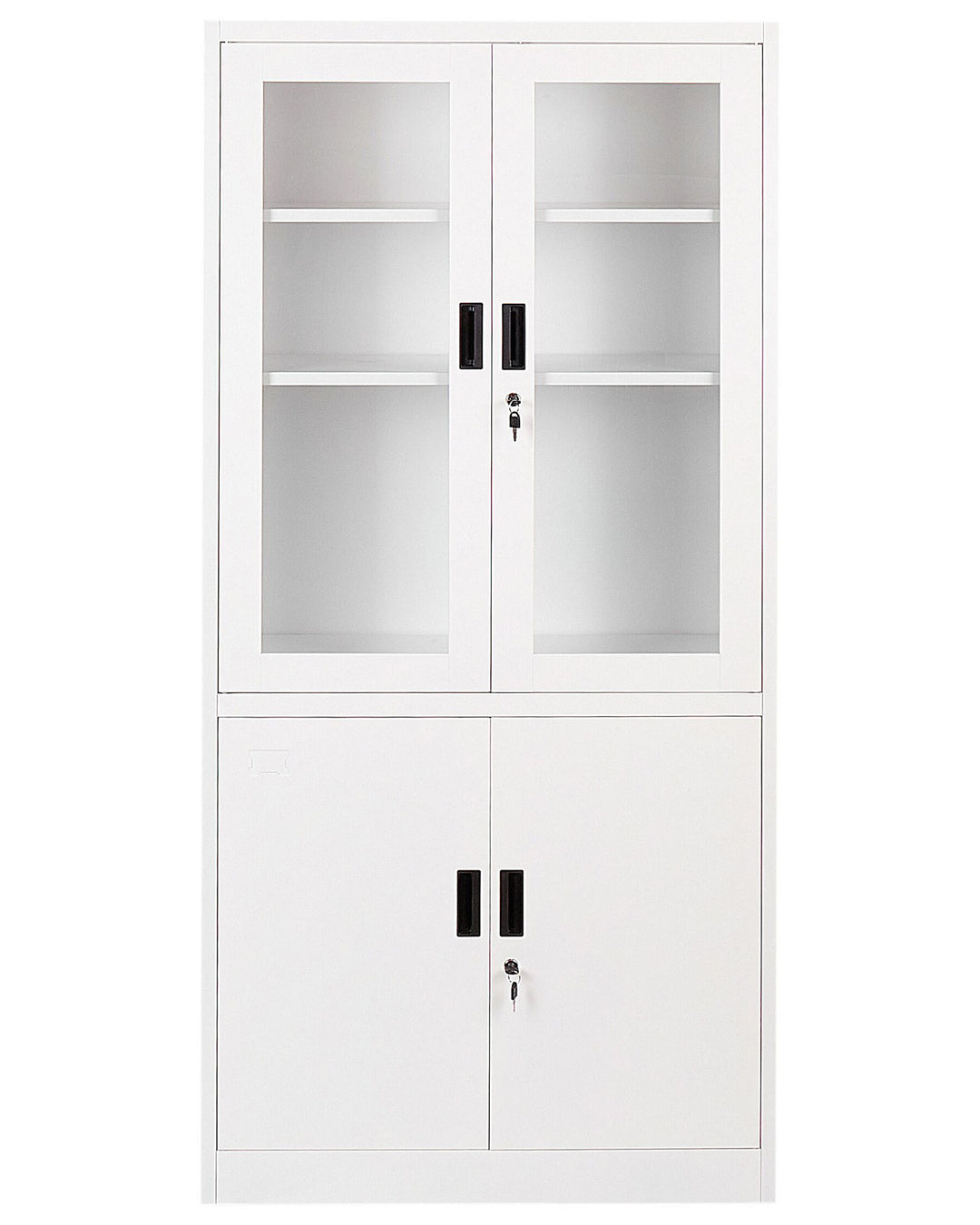 Standard Metal Display Cabinet White