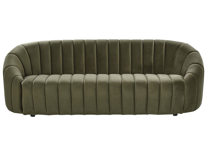 Malung 3 Seater Velvet Sofa Dark Green